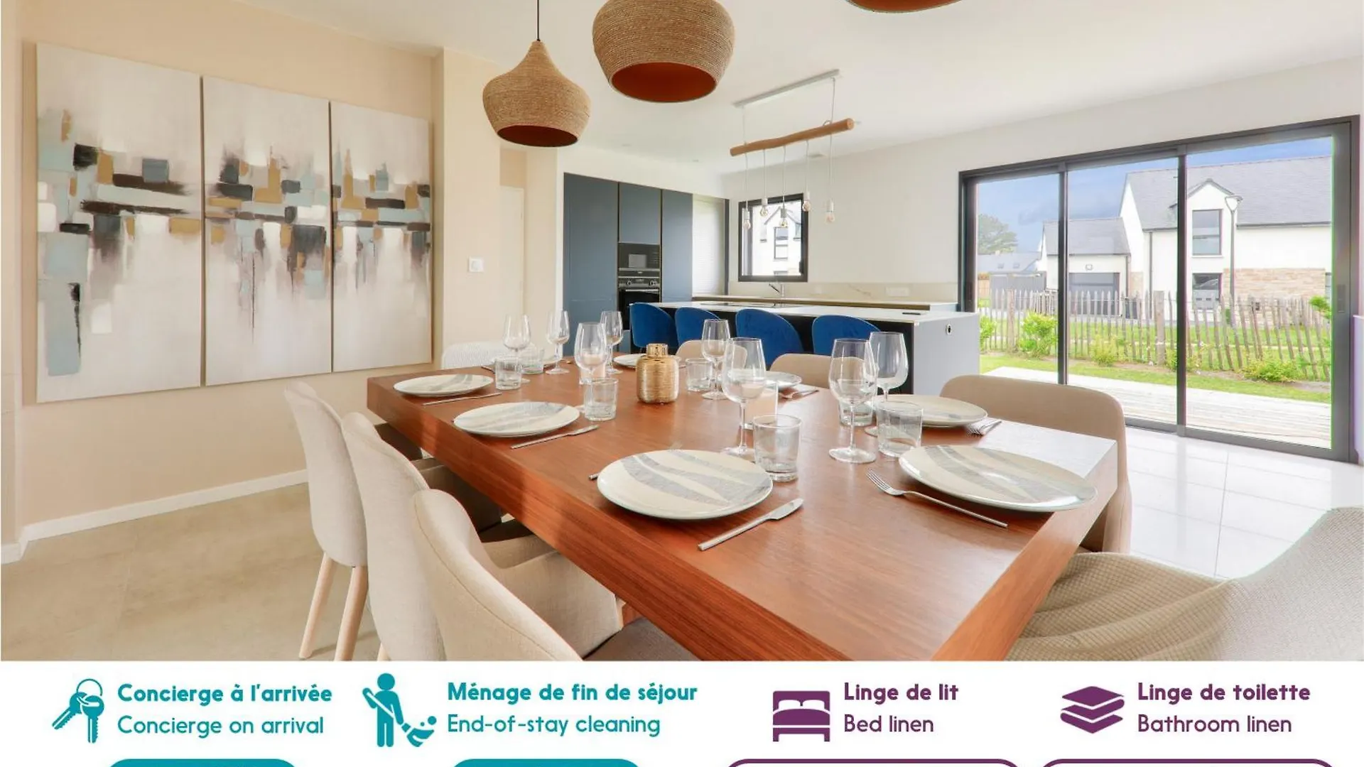 Holiday home 450M De La Plage, Grande Maison Pour 10 Saint-Philibert  France